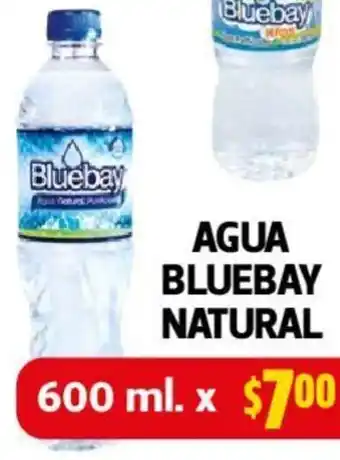 Farmacias Guadalajara AGUA BLUEBAY NATURAL 600ml oferta