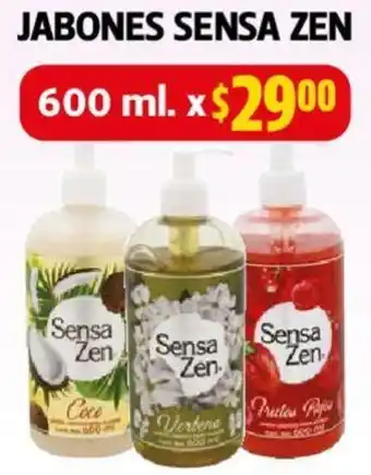 Farmacias Guadalajara JABONES SENSA ZEN 600ml oferta