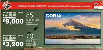 City Club COBIA QLED 4K UHD Android 85" oferta