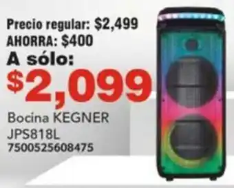 City Club Bocina KEGNER JPS818L oferta