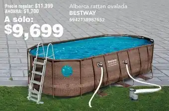 City Club Alberca rattan ovalada BESTWAY oferta