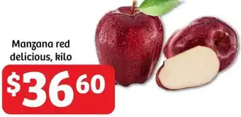 Soriana Híper Manzana red delicious kilo oferta