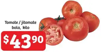 Soriana Híper Tomate/jitomate bola kilo oferta