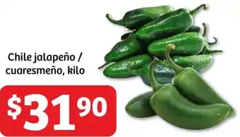 Soriana Híper Chile jalapeño / cuaresmeño kilo oferta