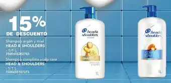 City Club Shampoo argán y miel HEAD & SHOULDERS 1/1L oferta