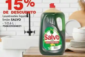 City Club Lavatrastes líquido limón SALVO 1/2.6L oferta