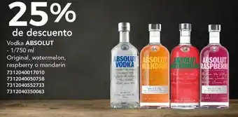 City Club Vodka ABSOLUT 1/750ml oferta