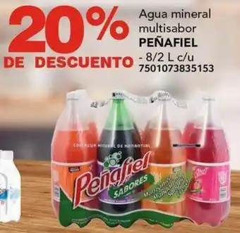 City Club Agua mineral multisabor PEÑAFIEL 8/2L oferta