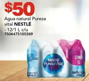 City Club Agua natural Pureza vital NESTLÉ 12/1L oferta