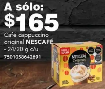 City Club Café cappuccino original NESCAFÉ 24/20g oferta