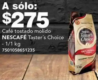 City Club Café tostado molido NESCAFÉ Taster's Choice 1/1kg oferta