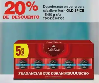 City Club Desodorante en barra para caballero fresh OLD SPICE 5/50g oferta