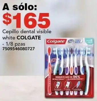 City Club Cepillo dental visible white COLGATE 1/8 pzas oferta