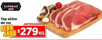 HEB Top sirlon de res oferta
