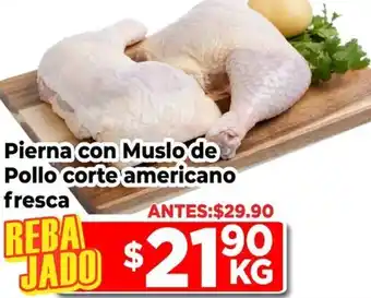 HEB Pierna con Muslo de Pollo corte americano fresca oferta