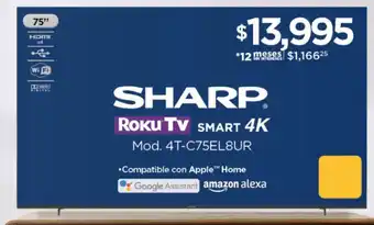 Chedraui SHARP Roku TV SMART 4K oferta