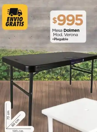 Chedraui Mesa Dolmen Mod. Verona Plegable oferta