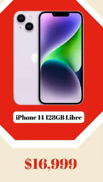 Elektra iPhone 14 128GB Libre oferta