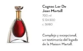 Bodegas Alianza Cognac 'Lor De Jean Martell 700 ml oferta