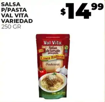 Merco SALSA P/PASTA VAL VITA VARIEDAD 250 GR oferta