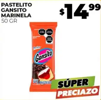 Merco PASTELITO GANSITO MARINELA 50 GR oferta