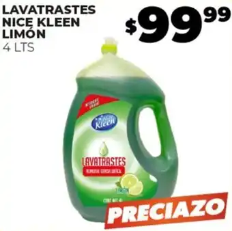 Merco LAVATRASTES NICĘ KLEEN LIMÓN 4 LTS oferta