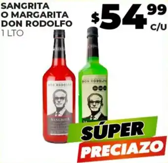 SANGRITA O MARGARITA DON RODOLFO 1 LTO