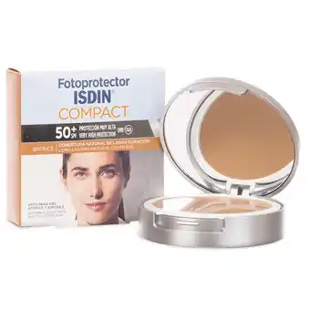 Farmacia San Pablo Isdin Fotoprotector facial Compact Color Bronce FPS50+ Oil Free oferta