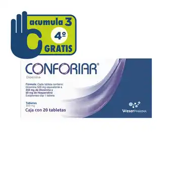 Farmacia San Pablo Conforiar 20 Tabletas Caja oferta