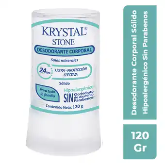 Krystal Stone Desodorante Natural Unisex
