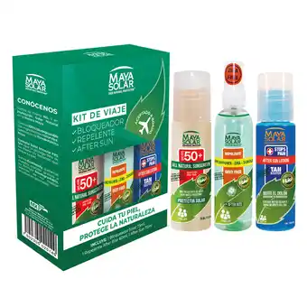 Farmacia San Pablo Maya Solar Bloqueador + Repelente + Crema Refrescante, Kit de Viaje oferta