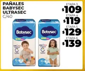 Merco PAÑALES BABYSEC ULTRASEC C/40 ETAPA 3 oferta