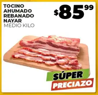 Merco TOCINO AHUMADO REBANADO NAYAR MEDIO KILO oferta