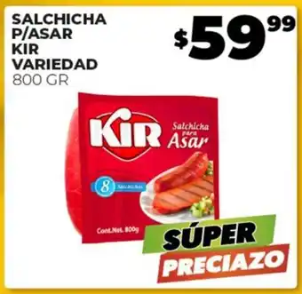 Merco SALCHICHA P/ASAR KIR VARIEDAD 800 GR oferta