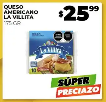 Merco QUESO AMERICANO LA VILLITA 175 GR oferta