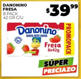 DANONINO FRESA 8 PACK 42 GR C/U
