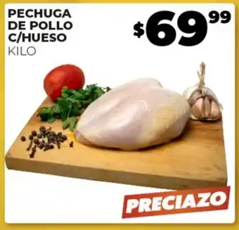 PECHUGA DE POLLO C/HUESO KILO