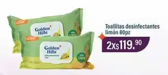 La Comer Golden hills - toallitas desinfectantes limón oferta