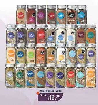 Golden hills - especias en frasco