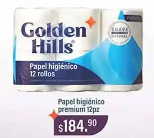 La Comer Golden hills - papel higiénico premium oferta