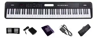 Teclado musical Besser EP07390545 negro 110V Bluetooth Midi 88 Teclas