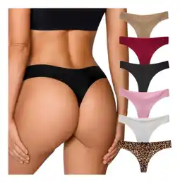 Mercado Libre Pack De 6 Bragas Sexy Tanga Sin Costuras Para Mujer oferta