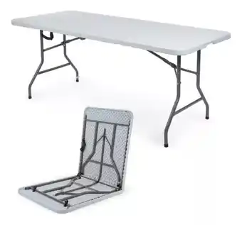 Mercado Libre Mesa 180cm de exterior Vitasense Garden MESA-03 de acero/plástico color blanco oferta