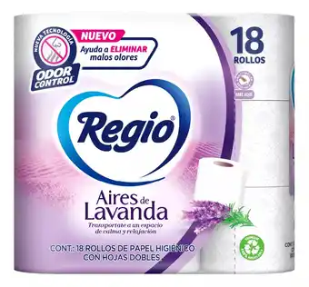 Mercado Libre Papel Higiénico Regio Aires De Lavanda, 18 Rollos oferta