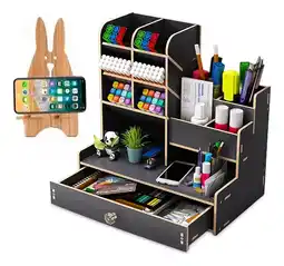 Mercado Libre Organizador De Escritorio Madera Oficina Con Cajonera oferta