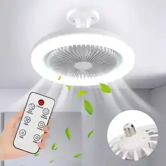 Mercado Libre Lámpara De Ventilador Multifunción Foco Led De 30 W E27/e26 Cantidad de aspas 3 Color de la estructura Blanco Color de las as oferta