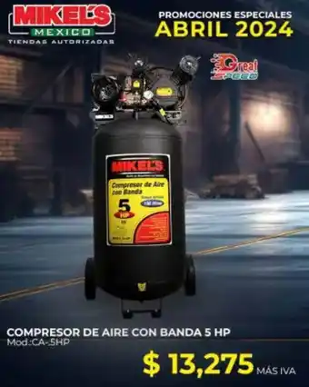 COMPRESOR DE AIRE CON BANDA 5 HP