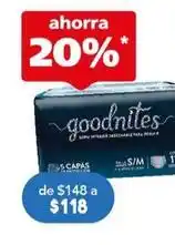 Goodnites - calzones desechables chico/mediano o grande/extra grande 11 piezas