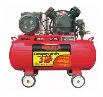 Mercado Libre Compresor Aire 3 Hp Banda Horizontal Mikels Frecuencia 60 Hz oferta