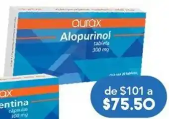 Farmacia San Pablo Aurax Alopurinol 300mg 30 tabletas oferta
